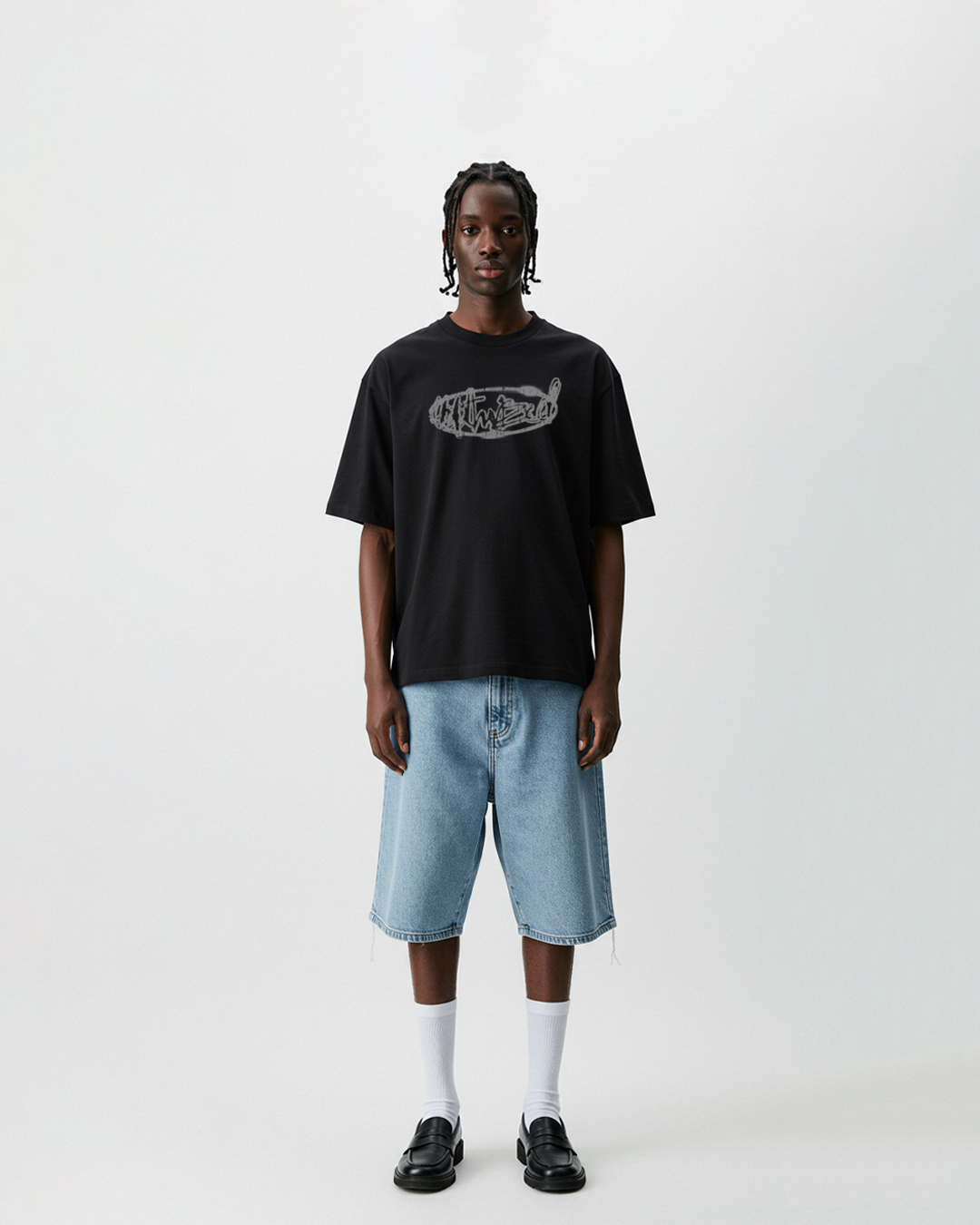 UA Black Graffiti Tee