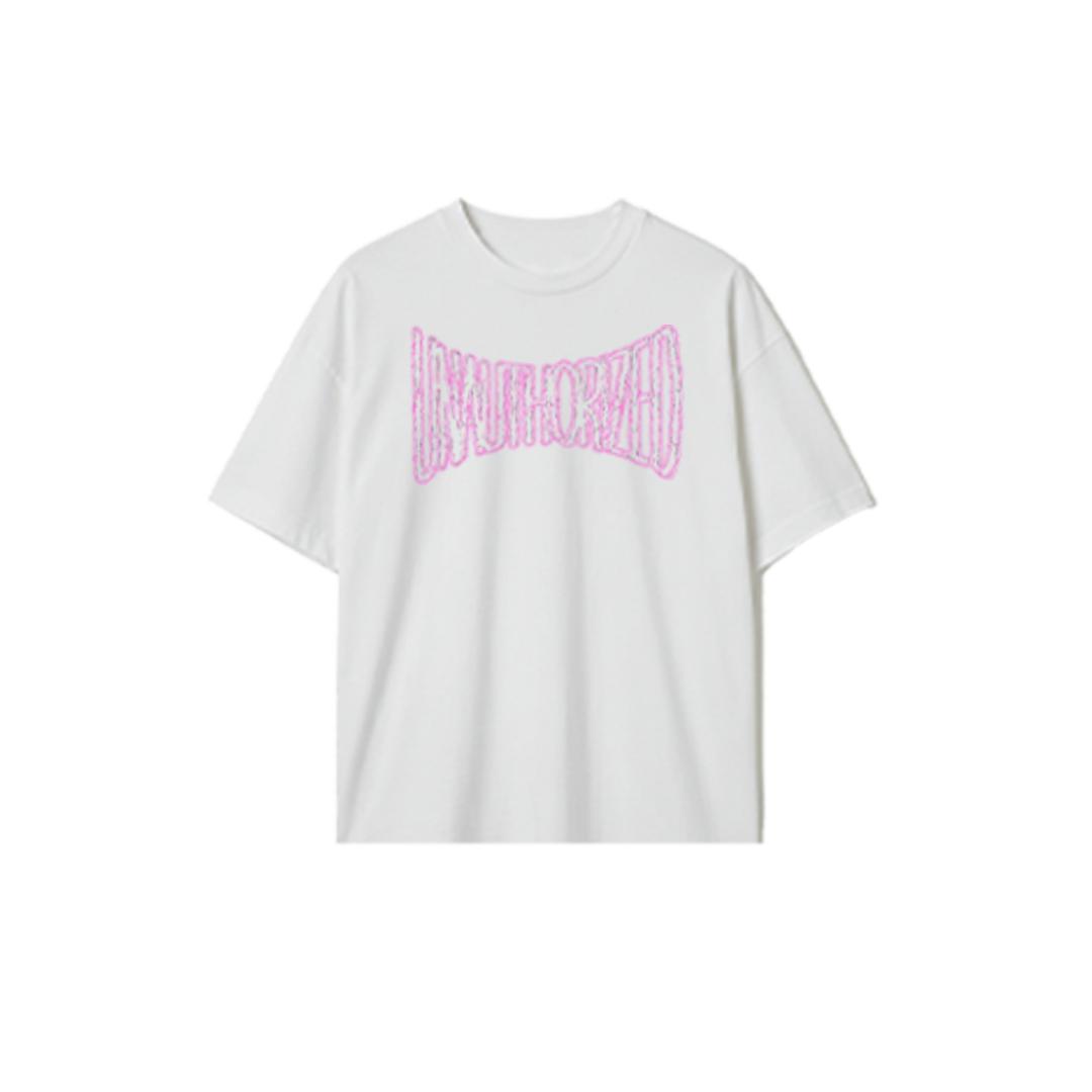 UA White Distorted Tee