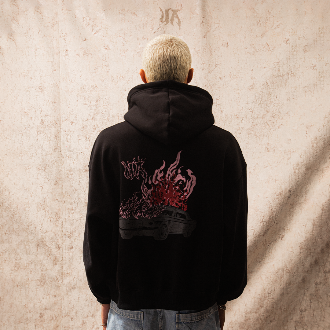 UA Burnout Black Hoodie