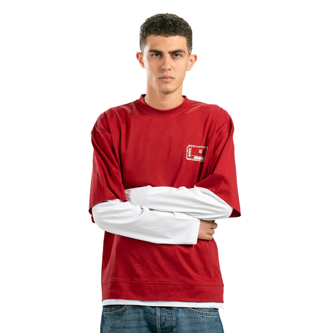 Red Ticket Double-Sleeve Shirt