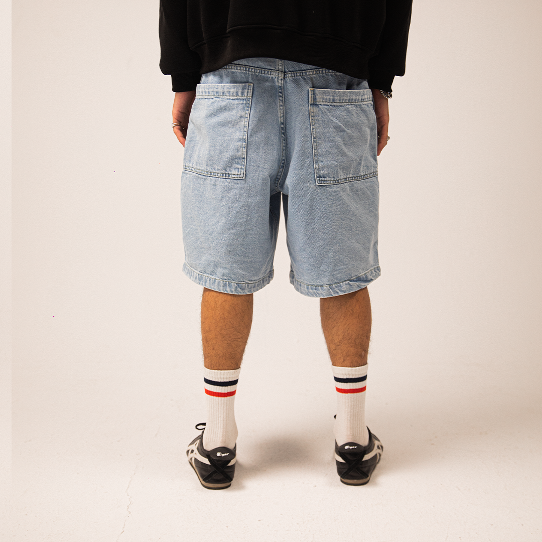 UA Light Washed Baggy Jorts