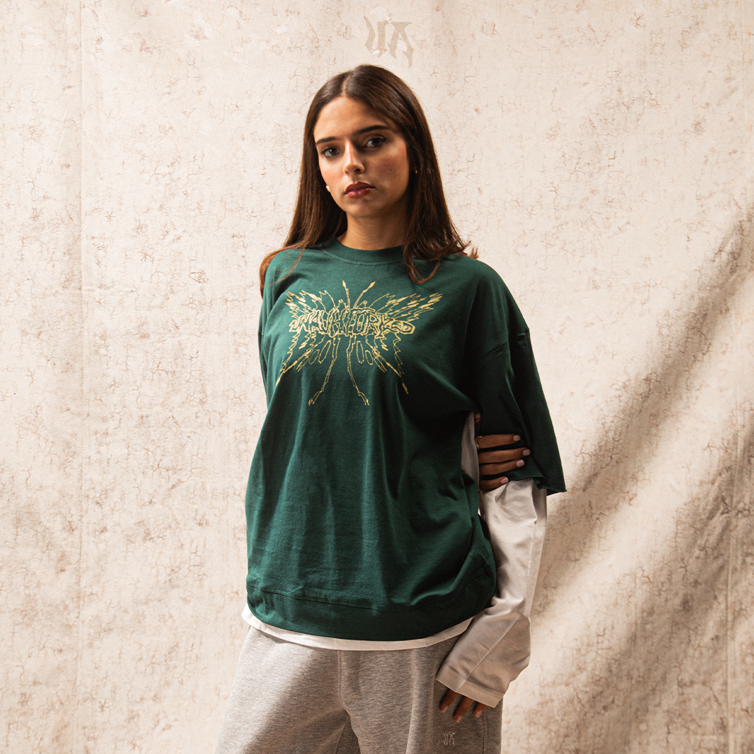 UA V2. Green Double-Sleeve Shirt