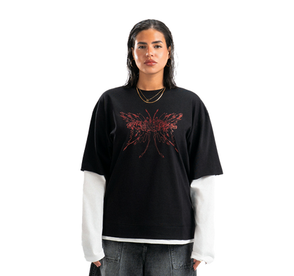 UA V2. Black Double-Sleeve Shirt