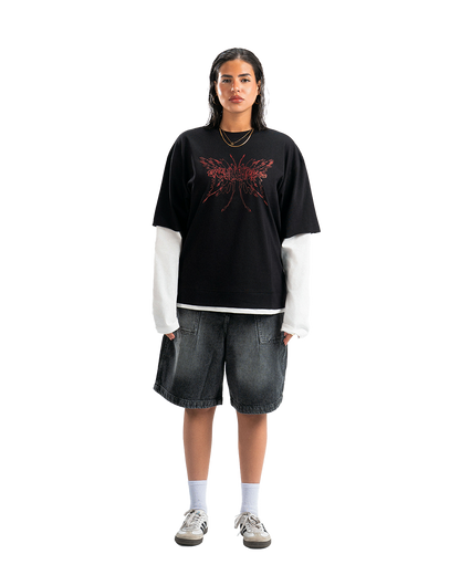 UA V2. Black Double-Sleeve Shirt