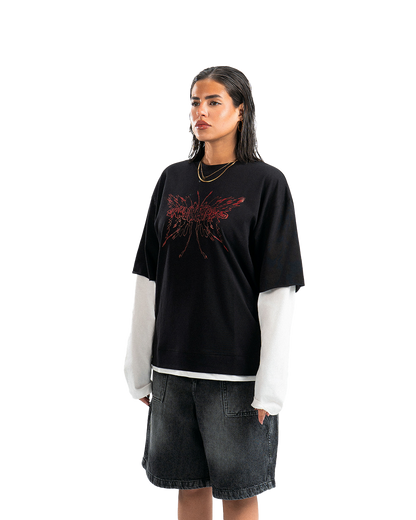 UA V2. Black Double-Sleeve Shirt