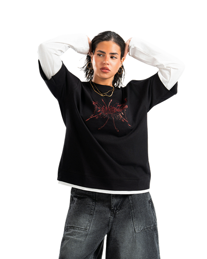 UA V2. Black Double-Sleeve Shirt
