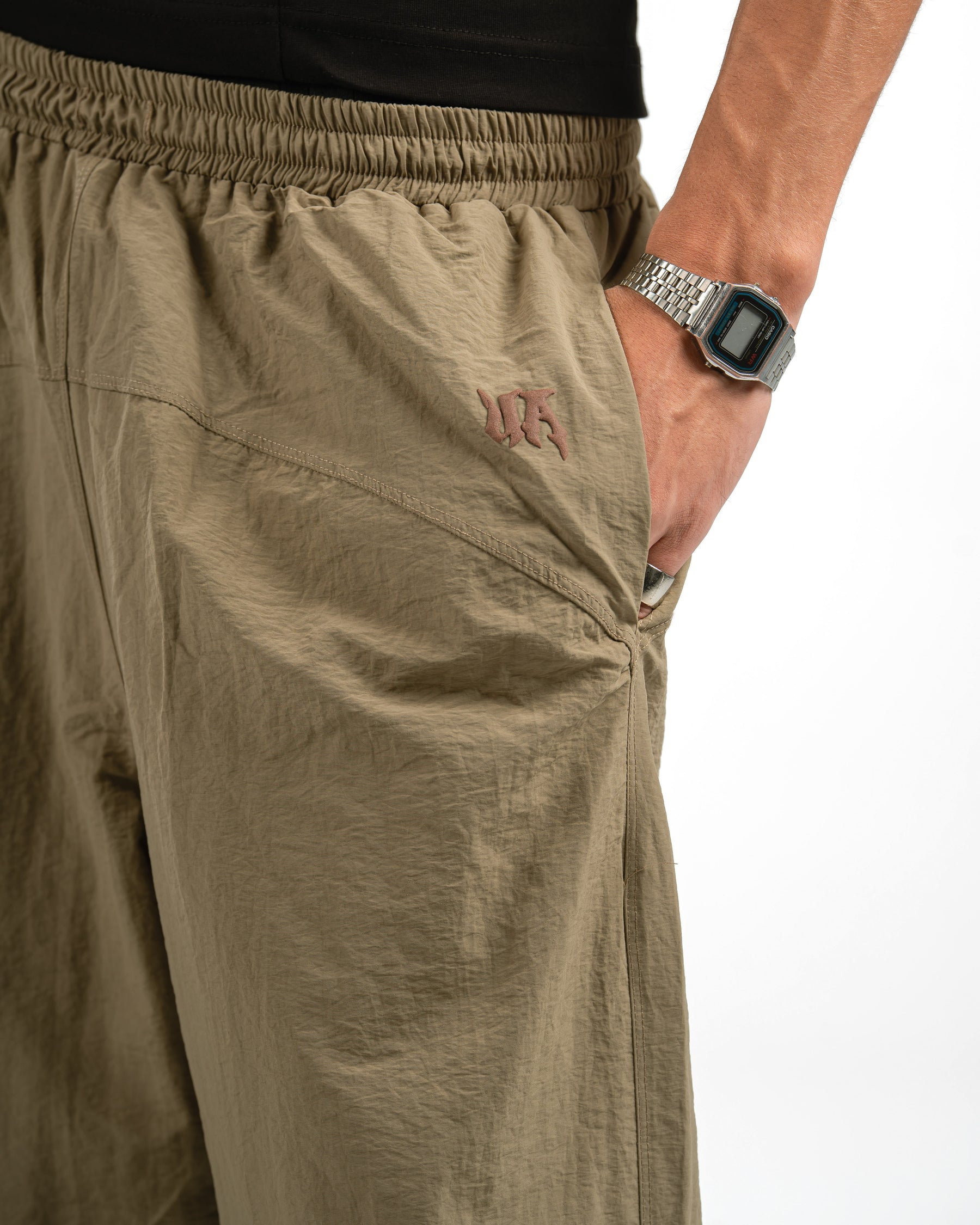 UA Beige Parachute Pants