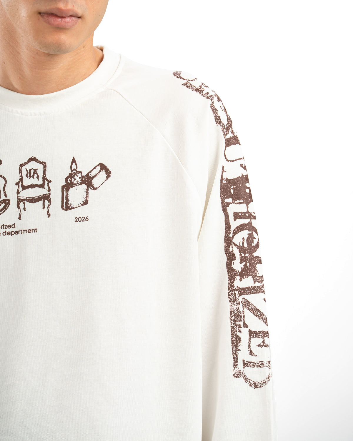 White Faded Long Sleeve