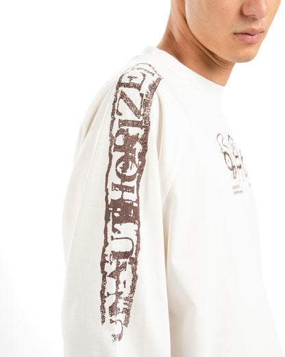 White Faded Long Sleeve