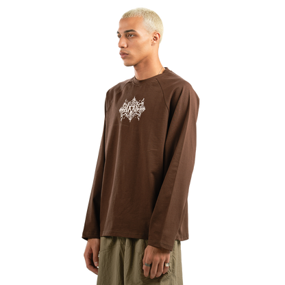 Brown Damask Long Sleeve