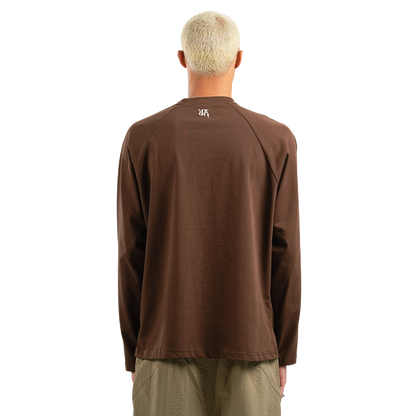 Brown Damask Long Sleeve