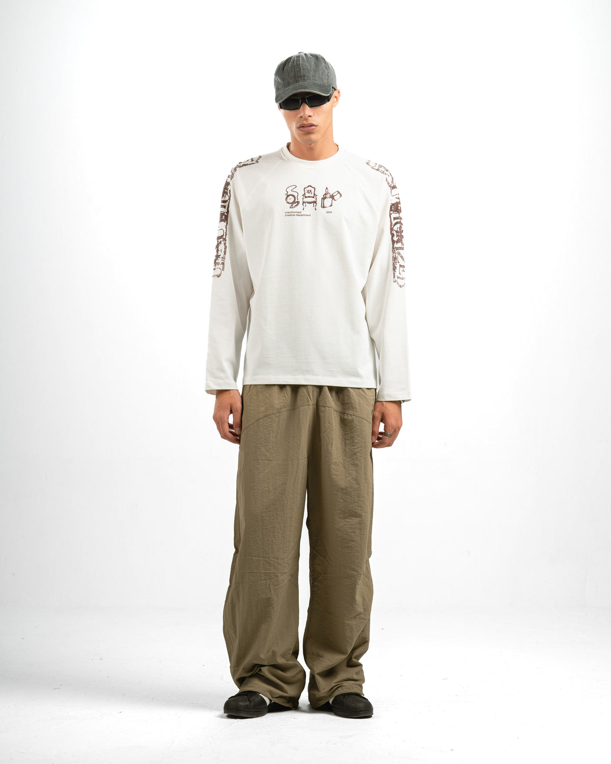 White Faded Long Sleeve