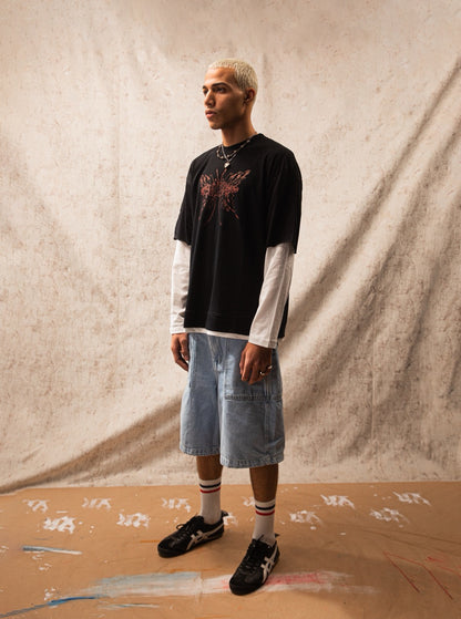 UA V2. Black Double-Sleeve Shirt