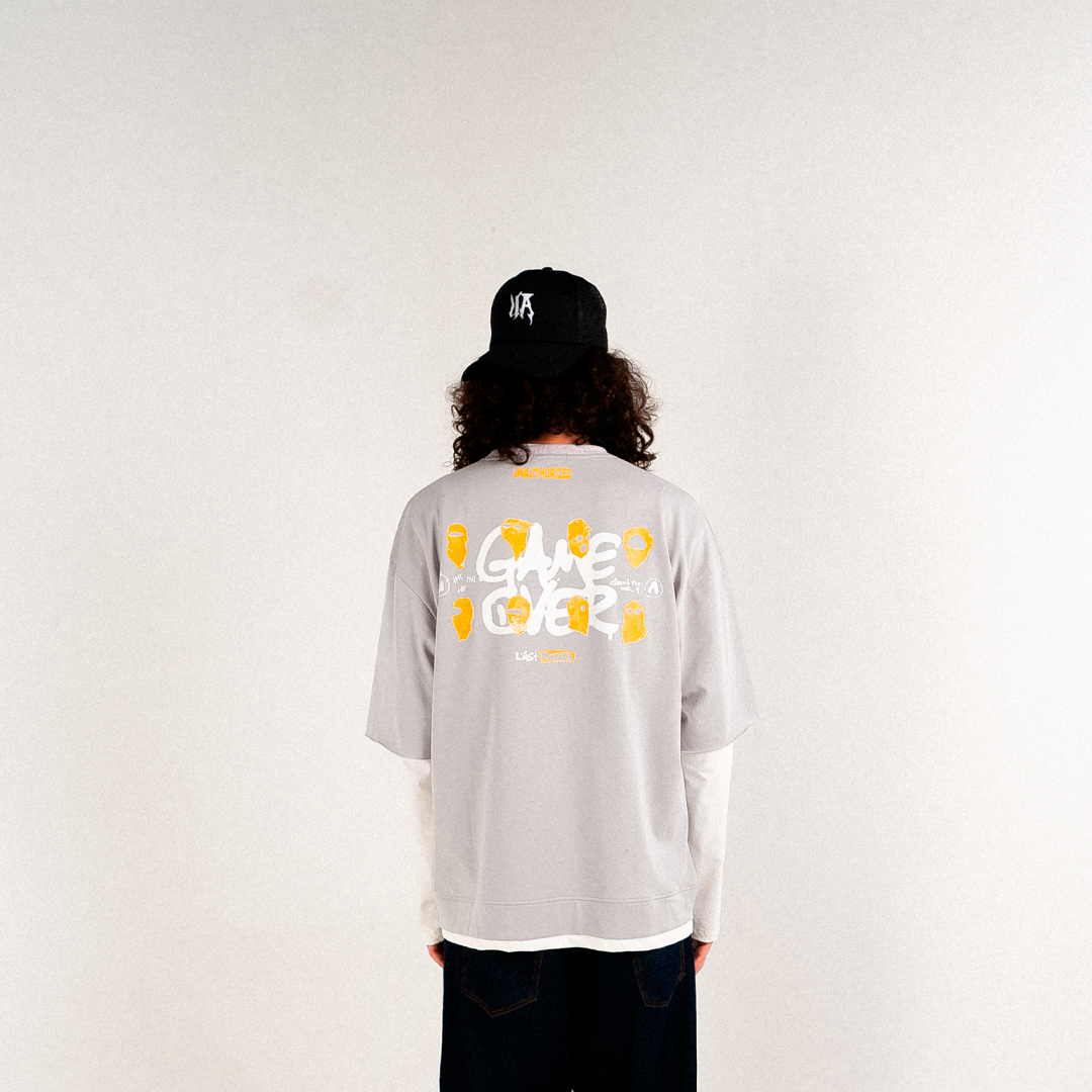 Grey Double-Sleeve Shirt