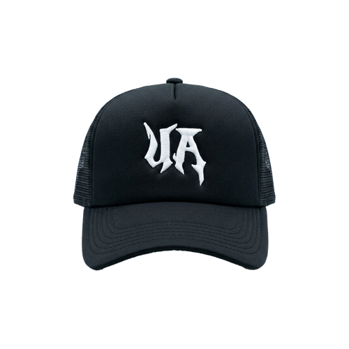 Black (WHITE) Stitched Cap