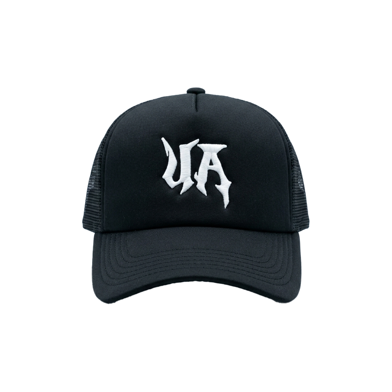 Black (WHITE) Stitched Cap