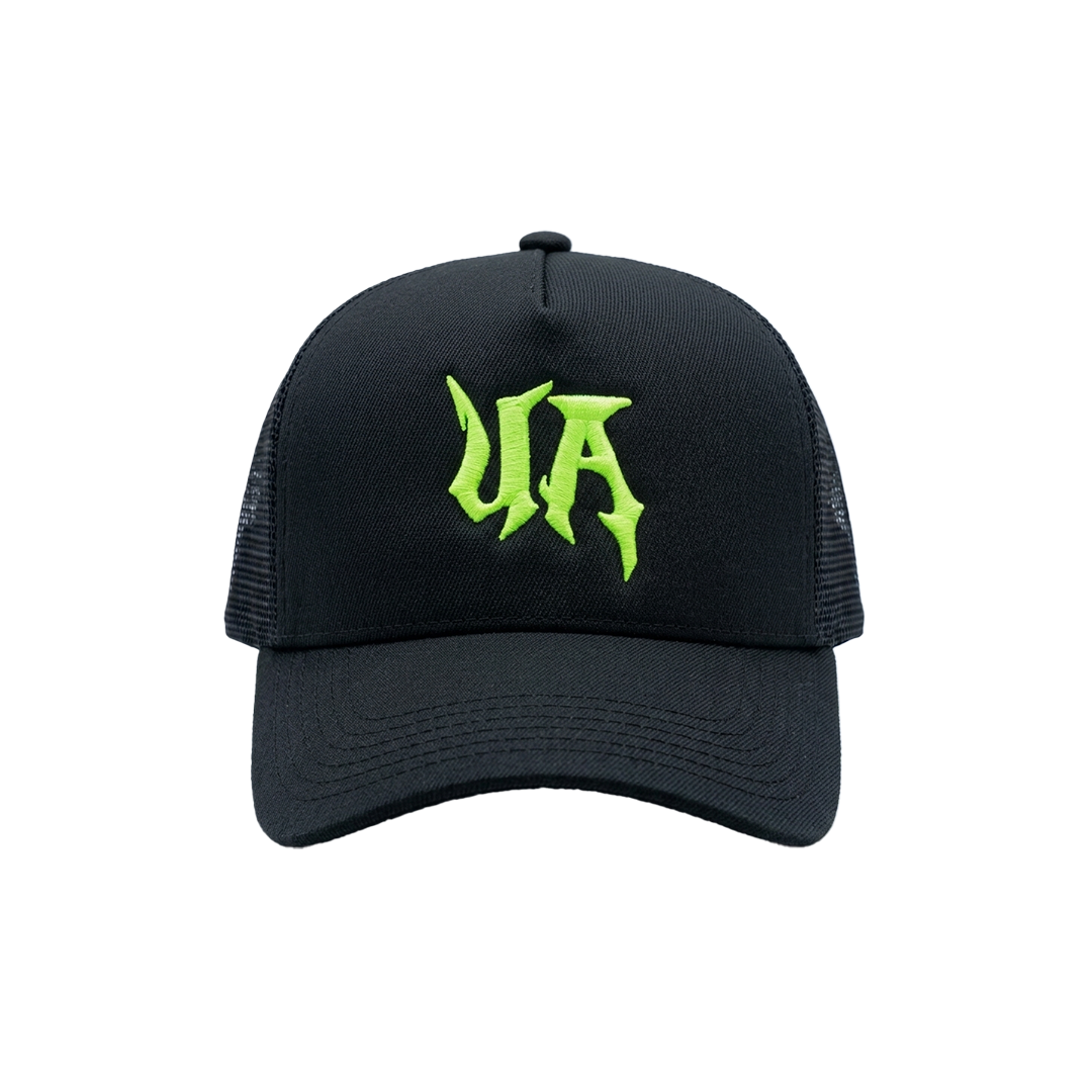 Black (GREEN) stitched Cap