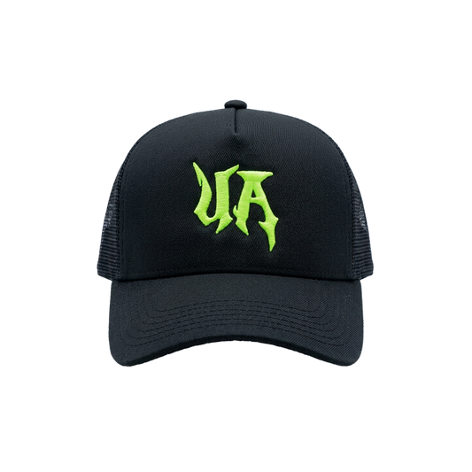 Black (GREEN) stitched Cap