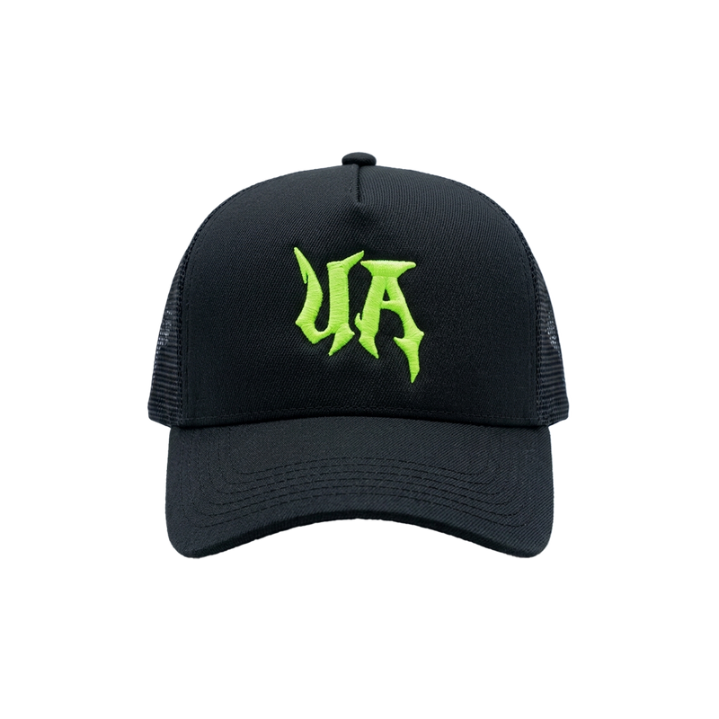 Black (GREEN) stitched Cap
