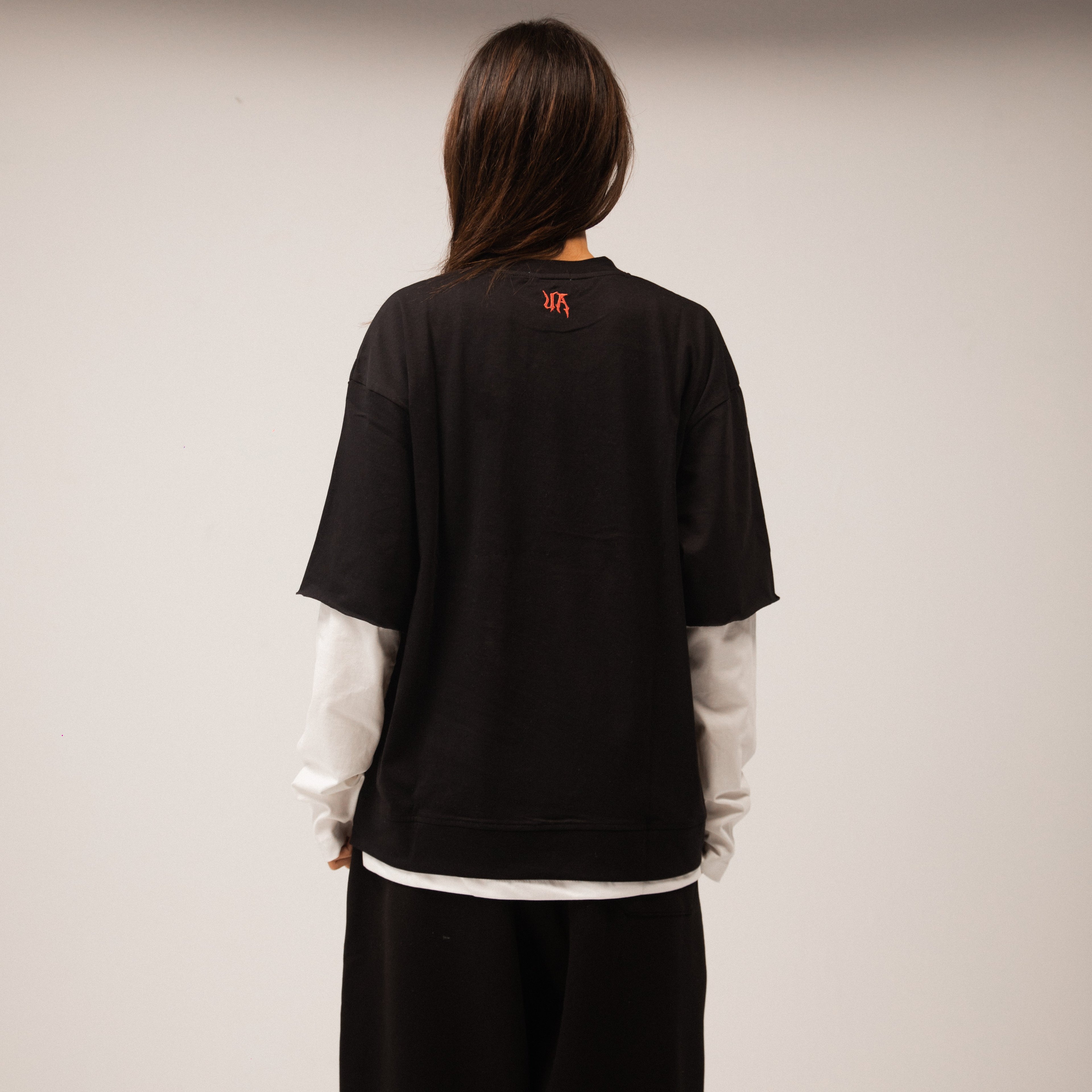 UA V2.Black Double-Sleeve Shirt