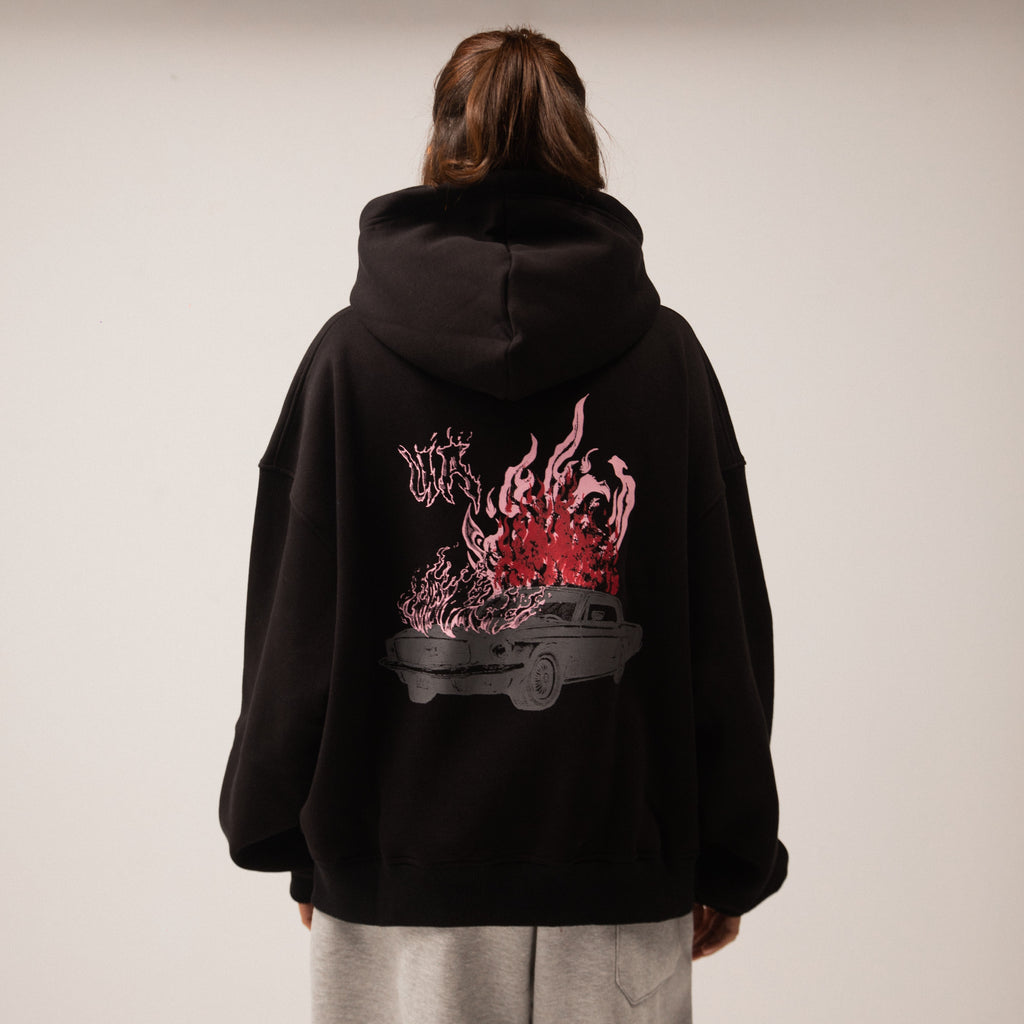 UA Burnout Black Hoodie