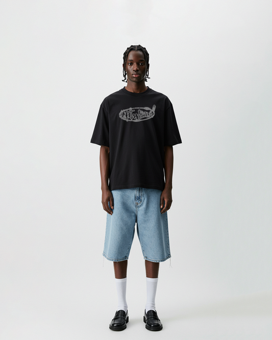 UA Black Graffiti Tee