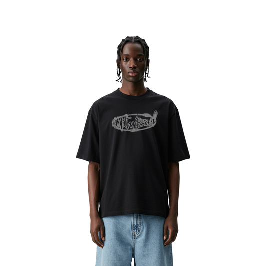 UA Black Graffiti Tee