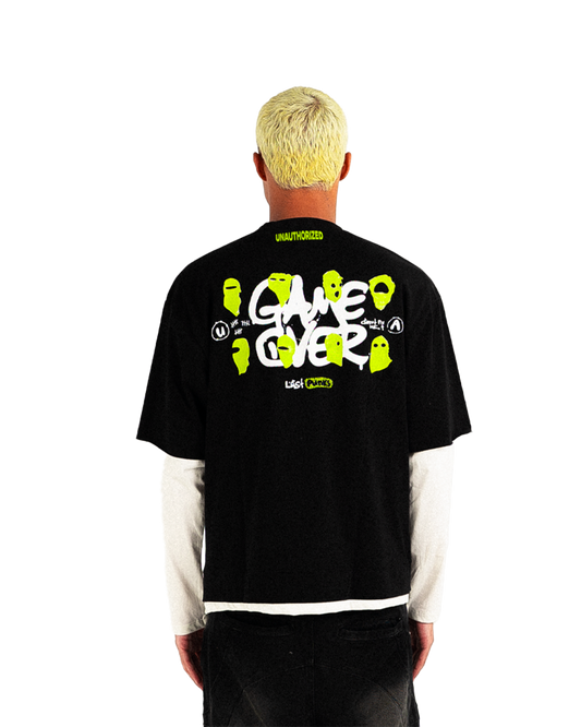 Black Double-Sleeve Shirt