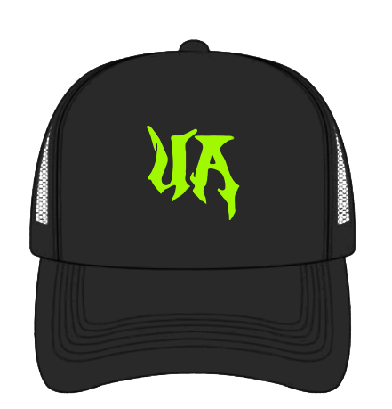 Black (GREEN) stitched Cap