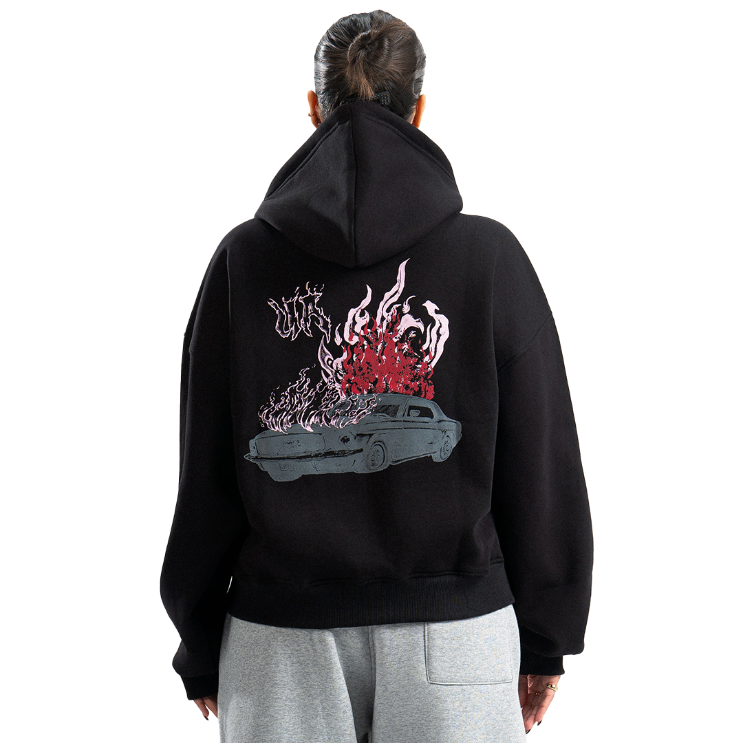 UA Burnout Black Hoodie