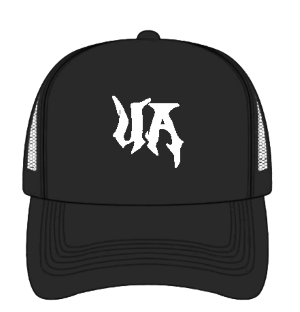 Black (WHITE) Stitched Cap
