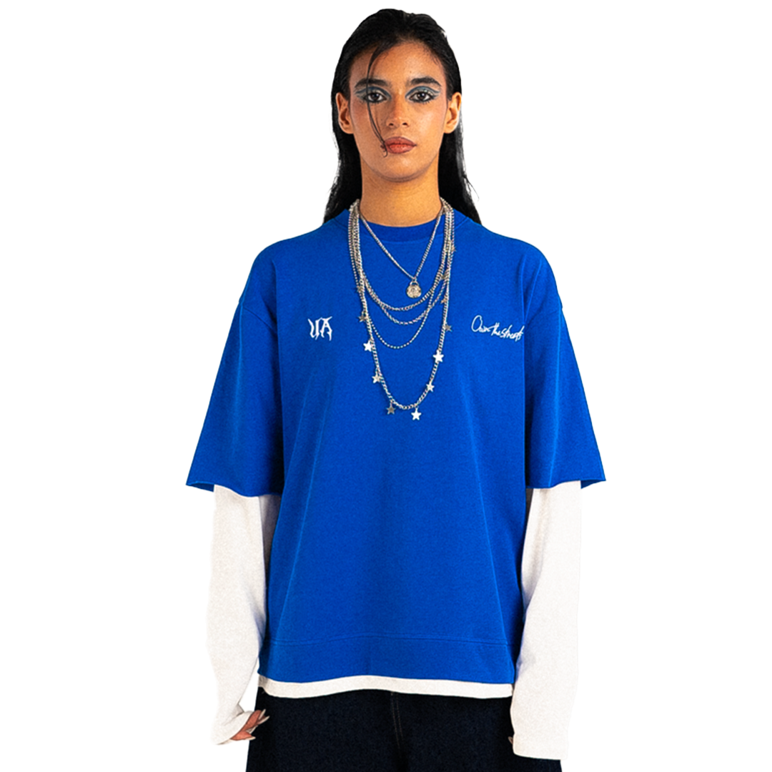 UA V1. Blue Double-Sleeve Shirt
