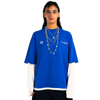 UA V1. Blue Double-Sleeve Shirt