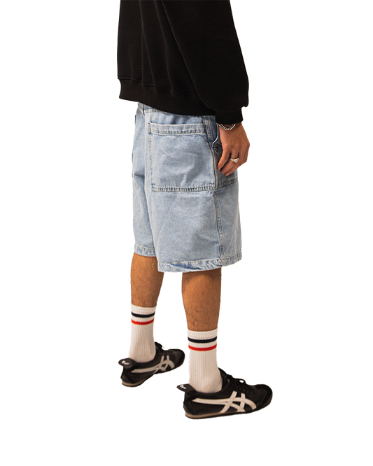 UA Light Washed Baggy Jorts