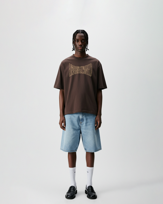 UA Brown Distorted Tee