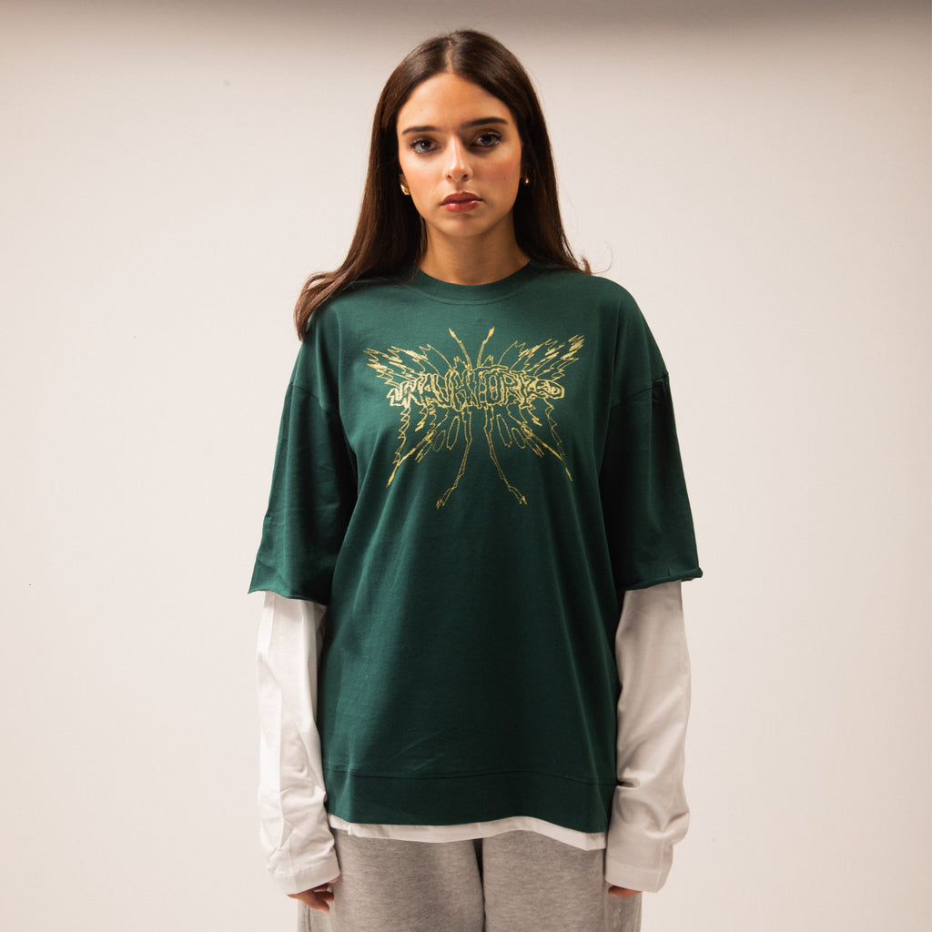 UA V2.Green Double-Sleeve Shirt