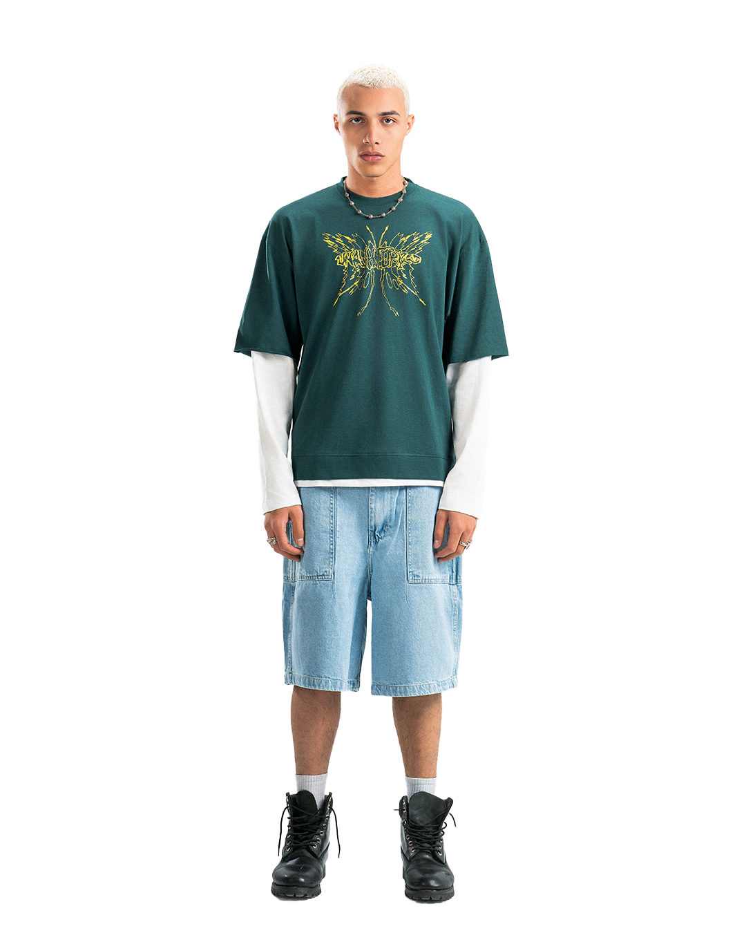 UA V2. Green Double-Sleeve Shirt