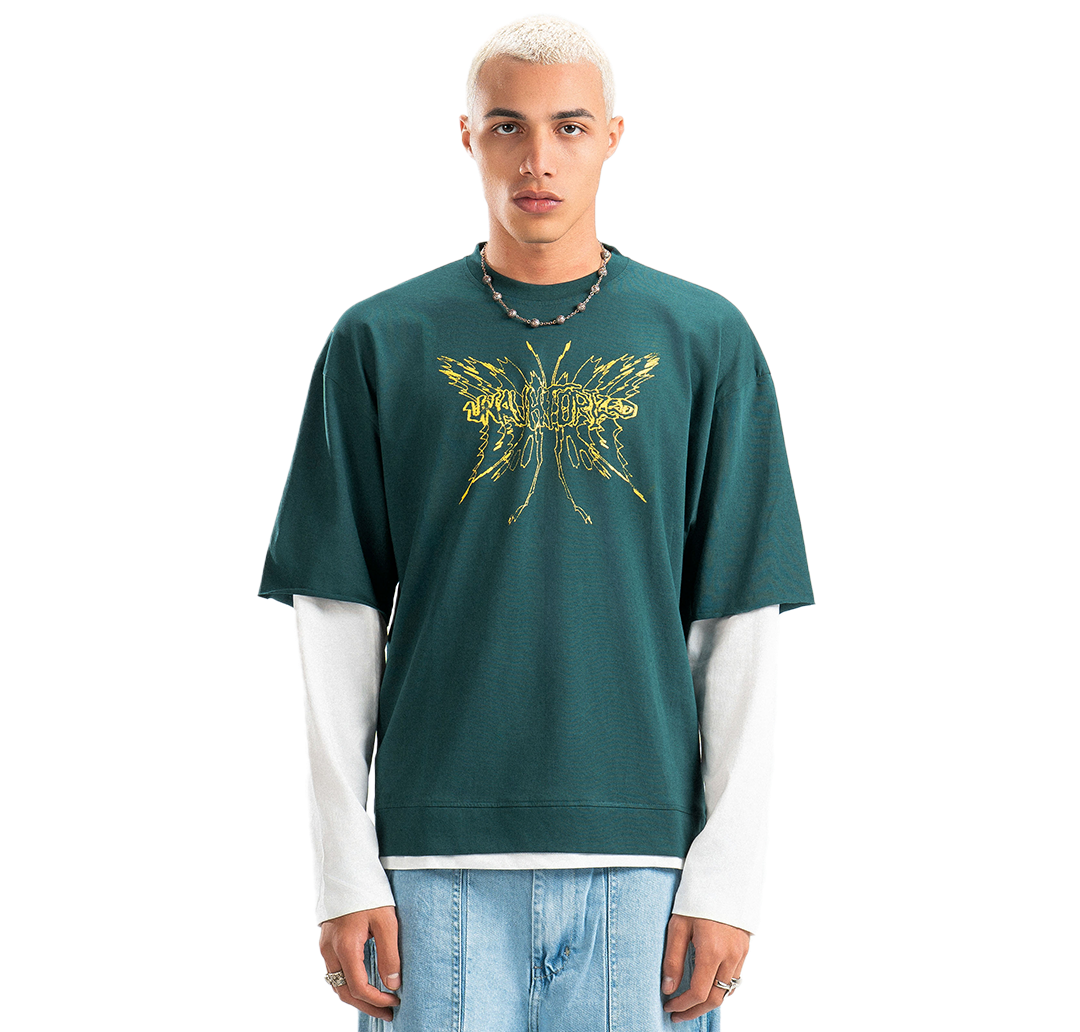 UA V2. Green Double-Sleeve Shirt