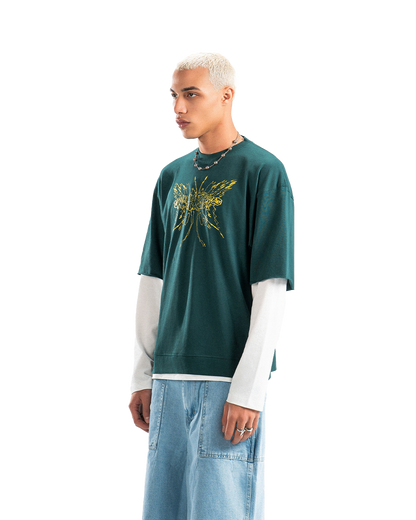 UA V2. Green Double-Sleeve Shirt