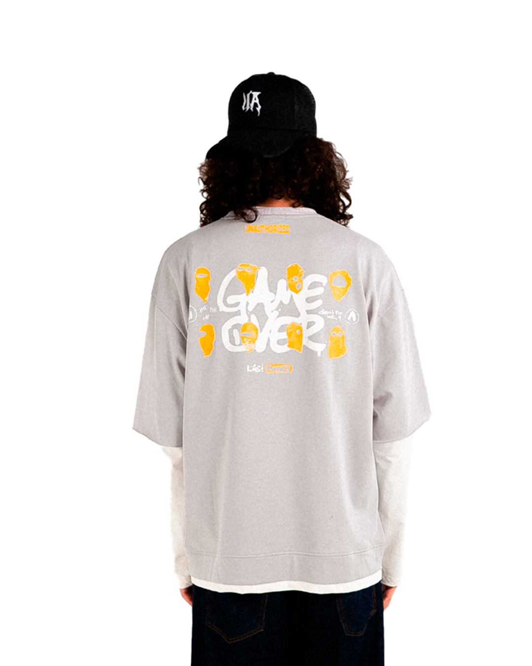 V1. Grey Double-Sleeve Shirt