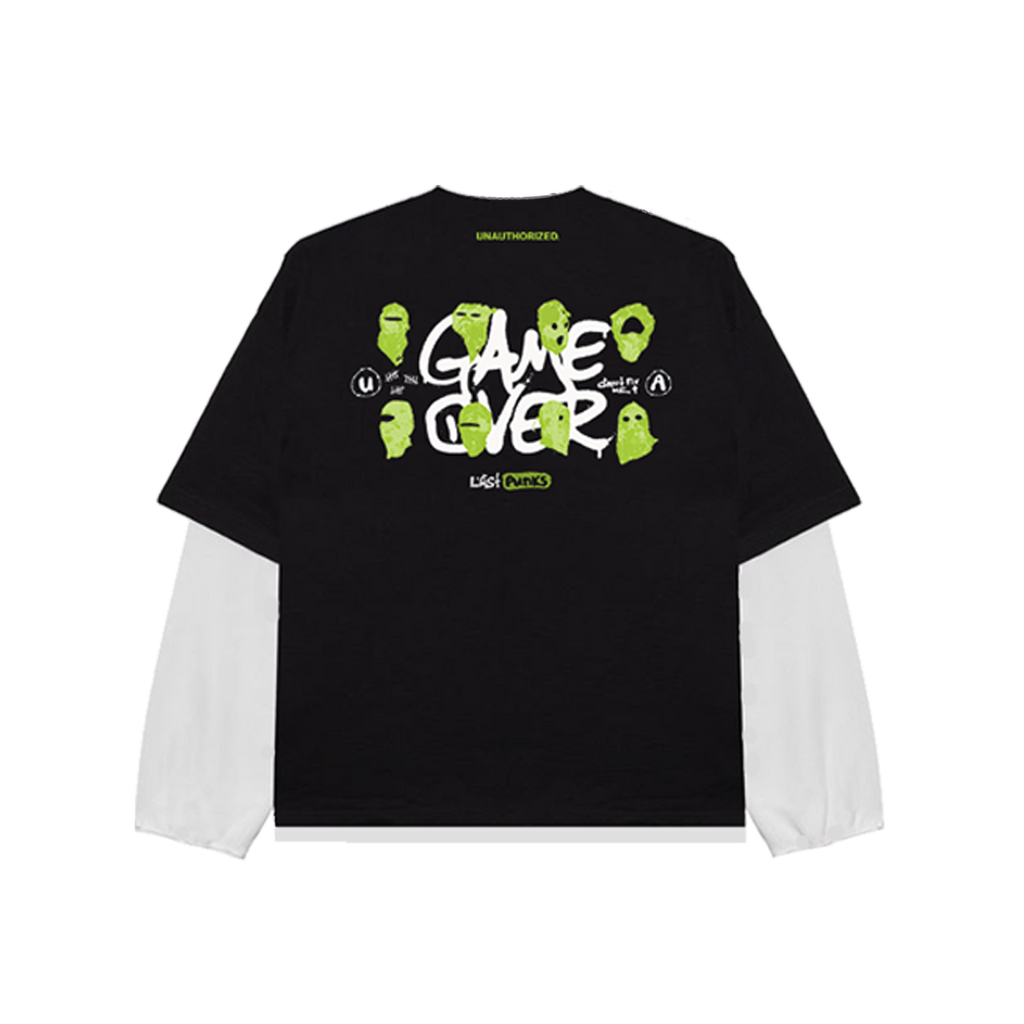 Black Double-Sleeve Shirt