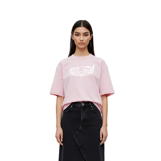 UA Baby Pink Graffiti Tee