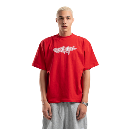 UA Red Corrupted Tee