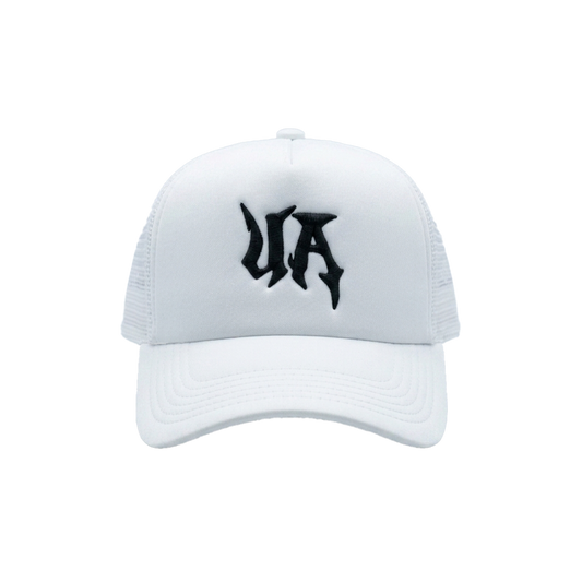White (BLACK) Stitched Cap