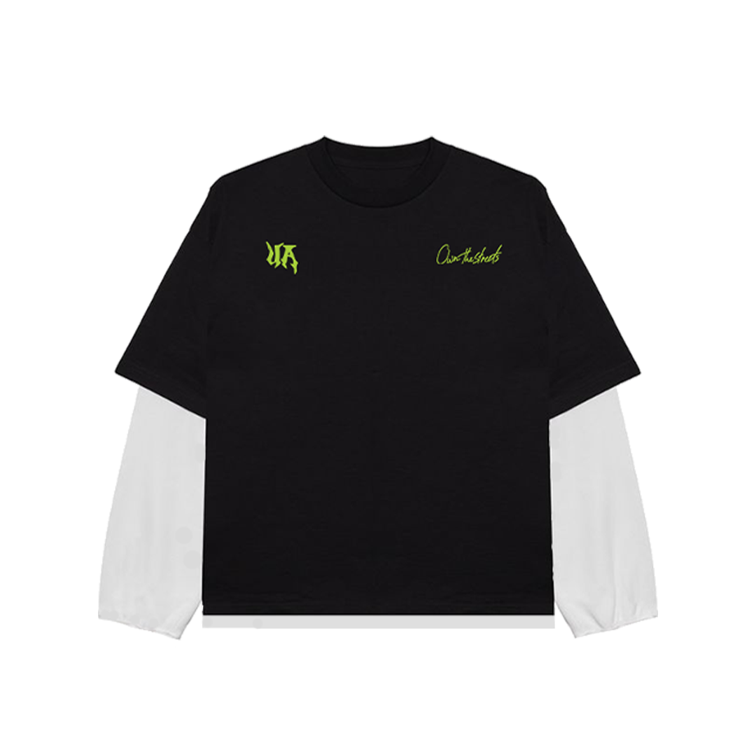 Black Double-Sleeve Shirt