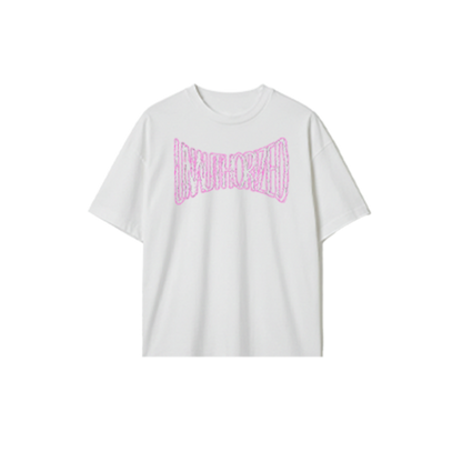 UA White Distorted Tee