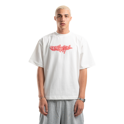 UA White Corrupted Tee
