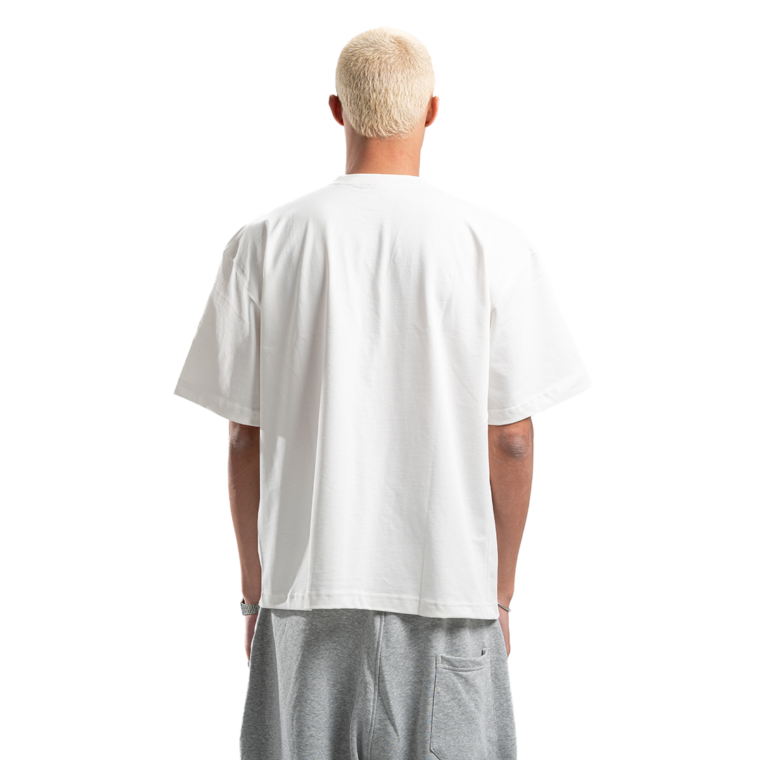 UA White Corrupted Tee